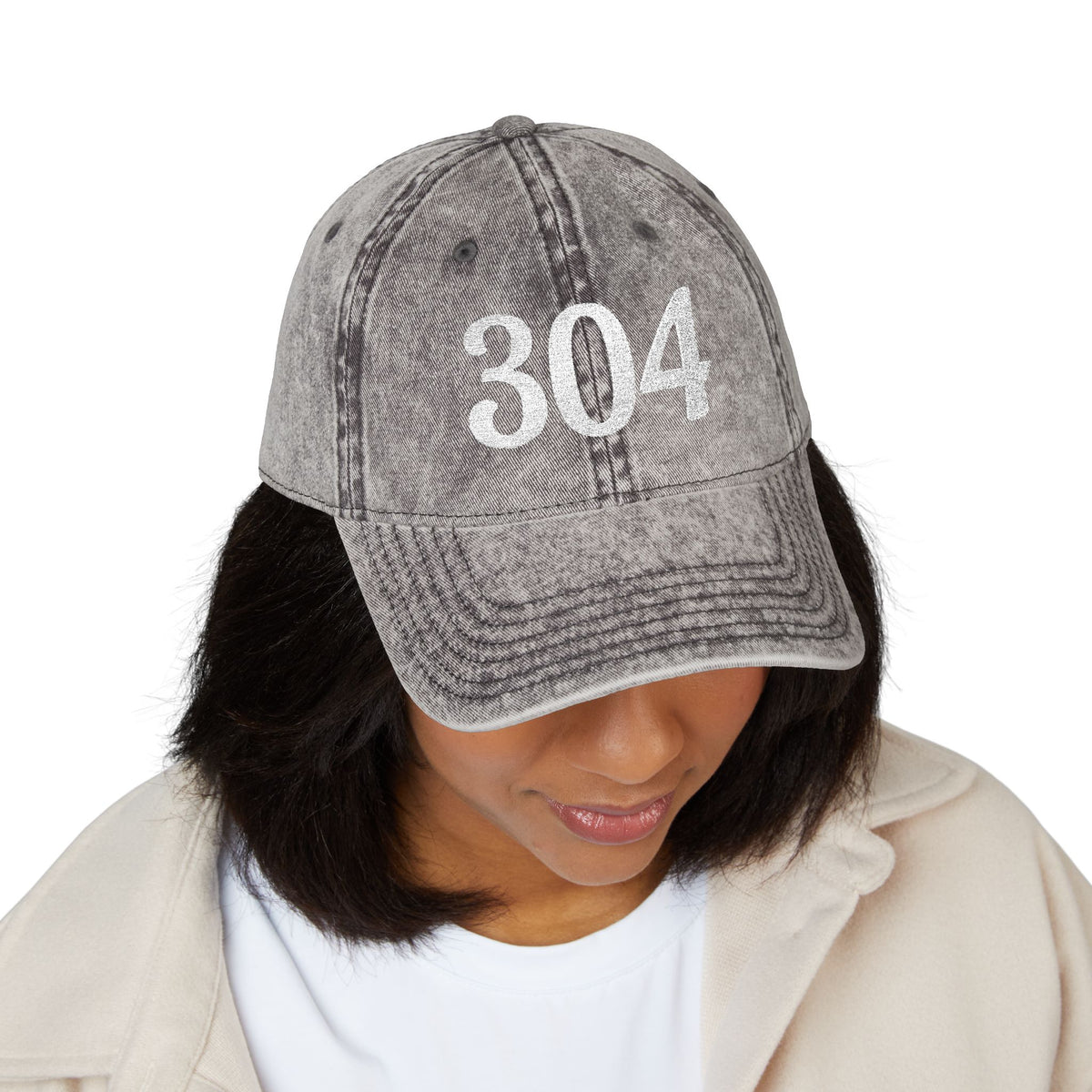 Vintage Embroidered Cap — Distressed (304) Hat