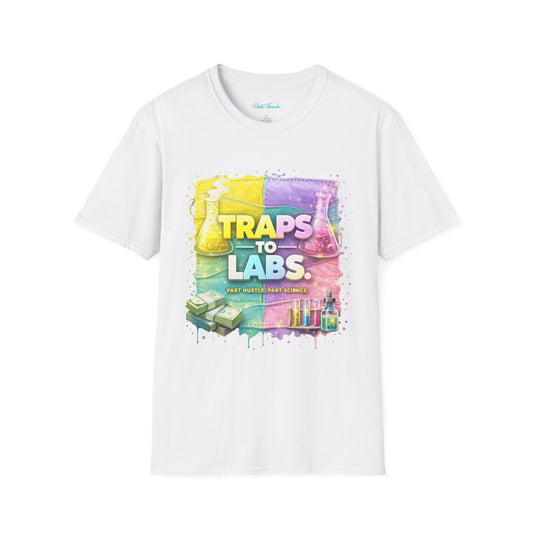 Traps to Labs Graphic T‑Shirt — Colorful Chemistry Streetwear