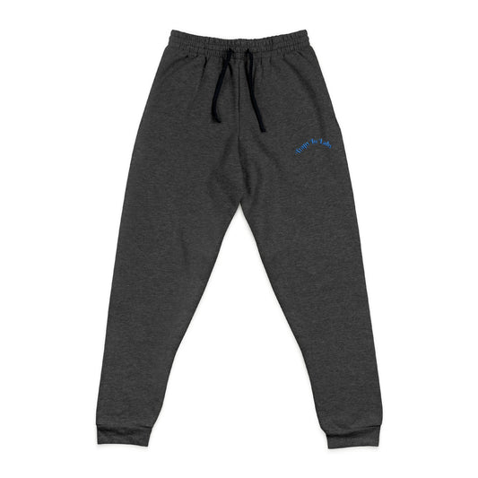 Cozy Embroidered Unisex Joggers | Casual Comfort Pants for Home, Gym, Gifts, Holidays