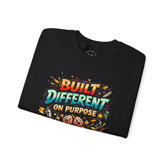 Built Different On Purpose Crewneck Sweatshirt — Poetic Threadz