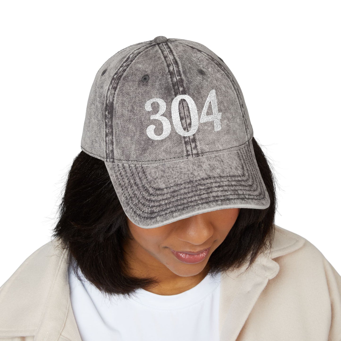 Vintage Embroidered Cap — Distressed (304) Hat