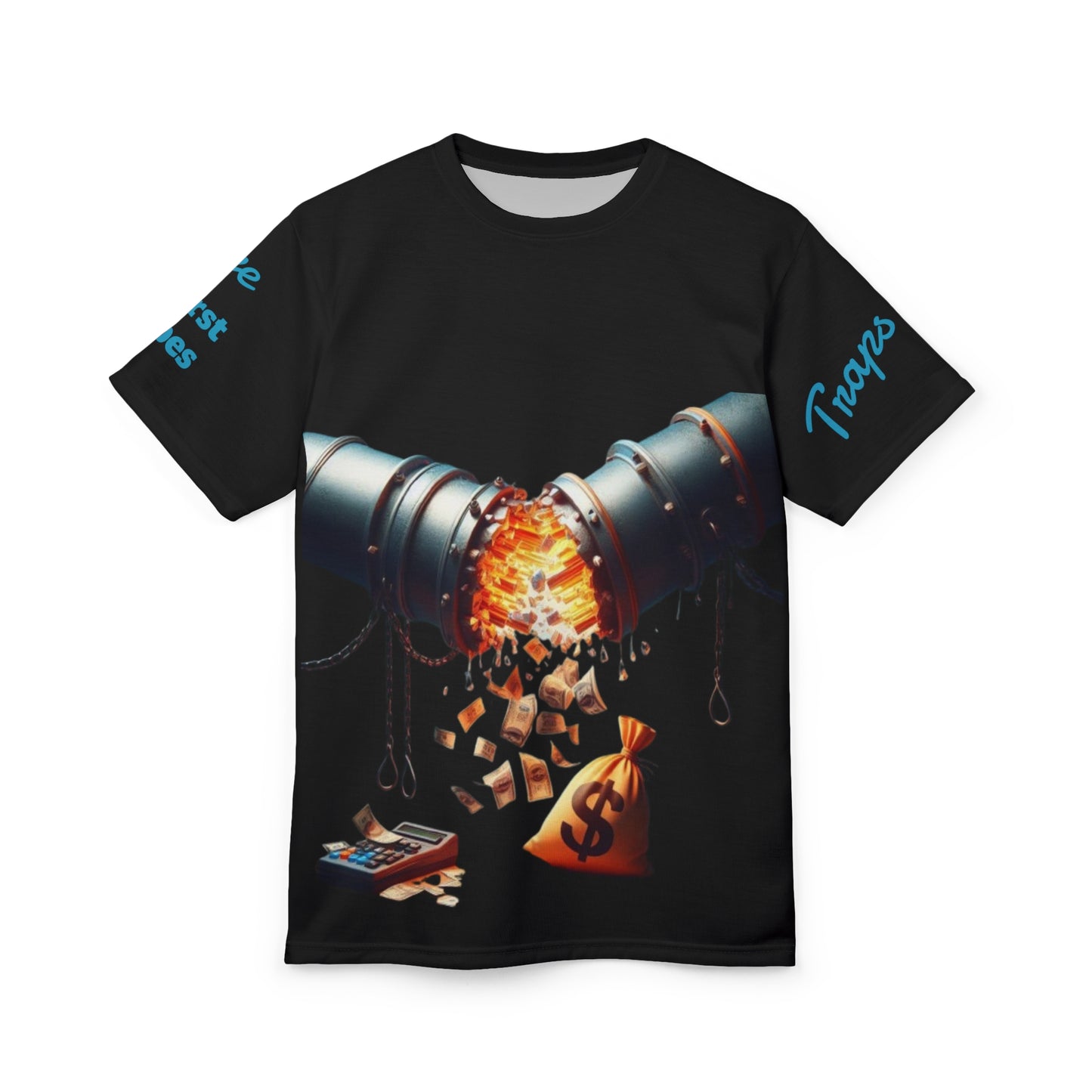 Traps To Labs 
Pressure Burst Pipes
Cut & Sew tee