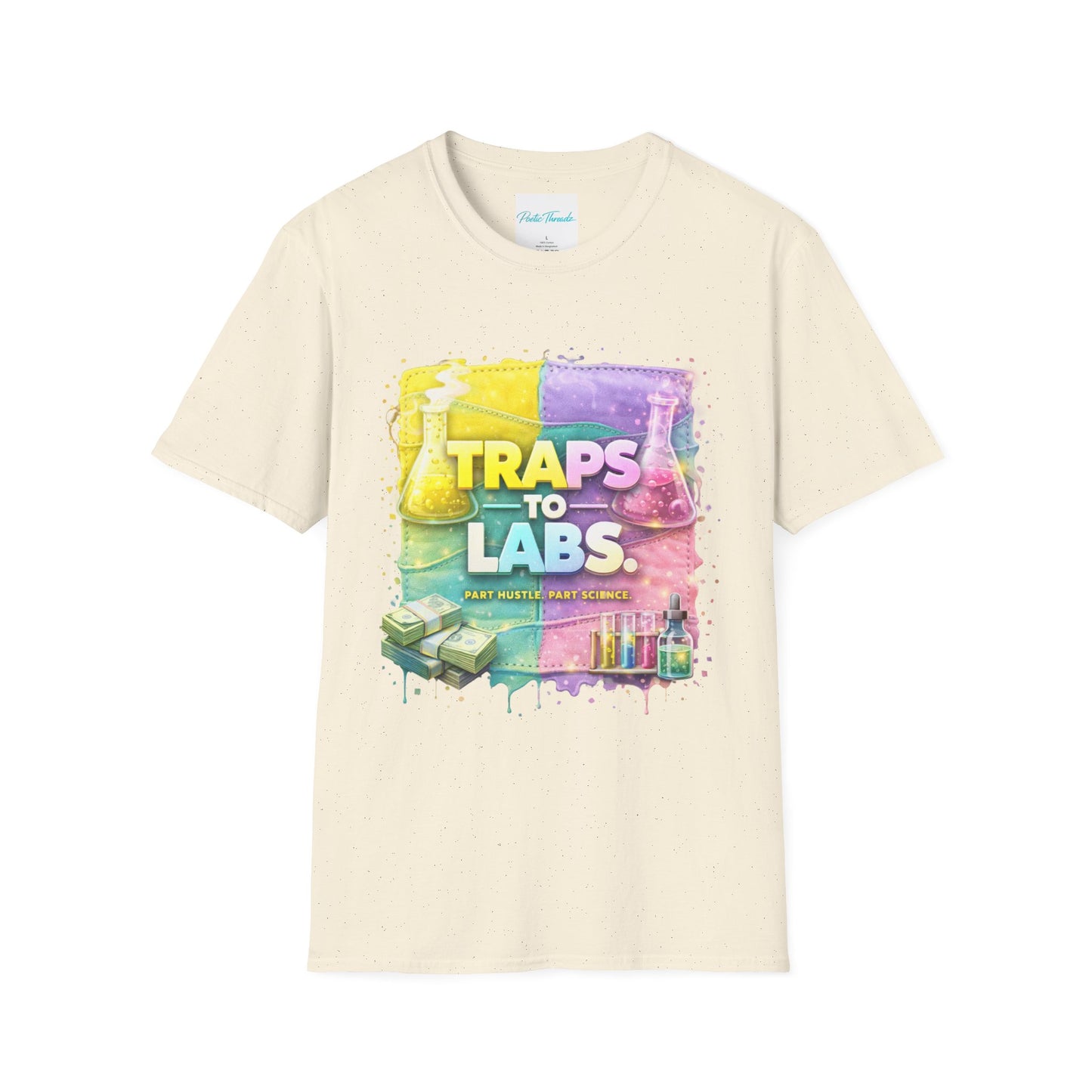 Traps to Labs Graphic T‑Shirt — Colorful Chemistry Streetwear