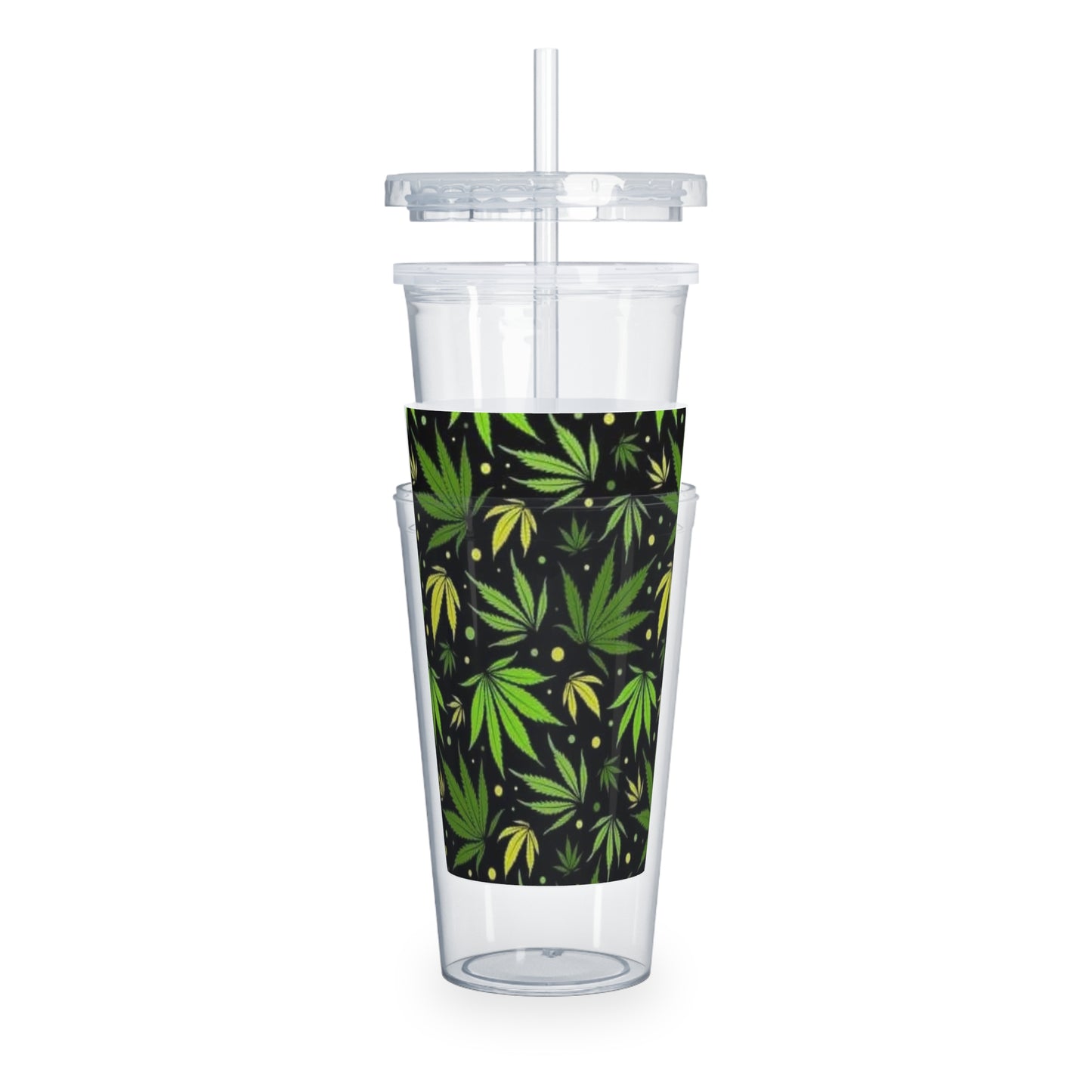 Plastic Tumbler with Straw
