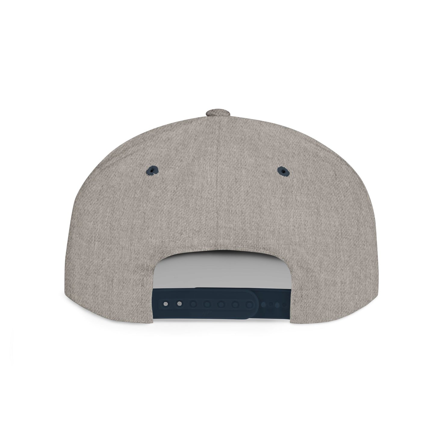 Stylish Flat Bill Snapback Hat with Unique Embroidered Design