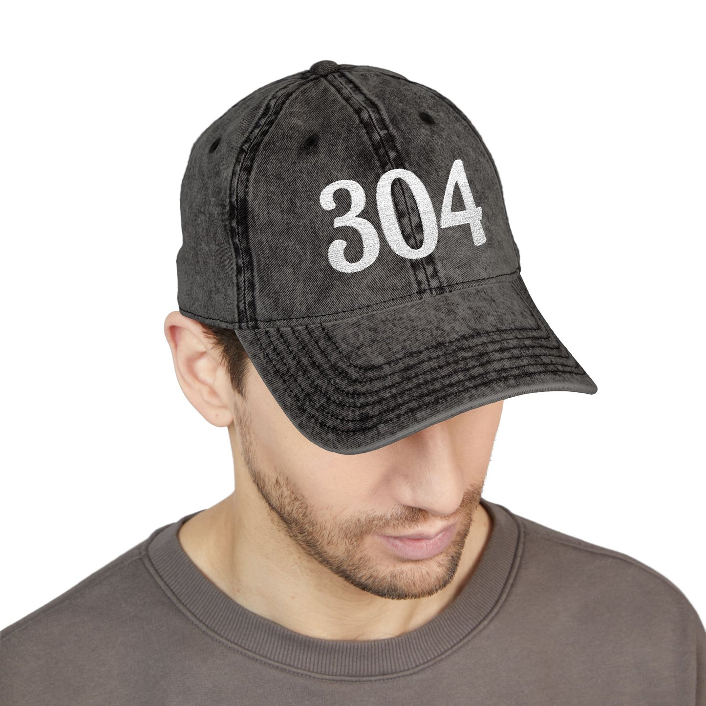 Vintage Embroidered Cap — Distressed (304) Hat