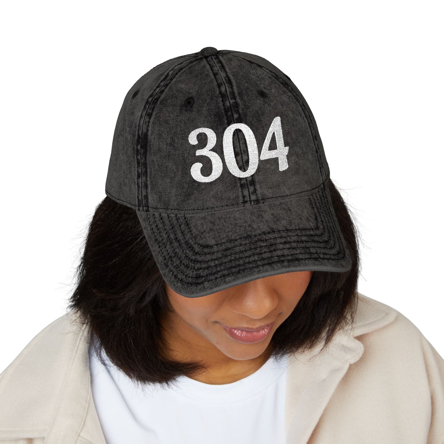 Vintage Embroidered Cap — Distressed (304) Hat
