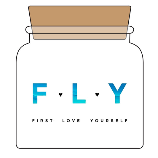 Blush & Bloom Gift Set — Candle, Blanket, Crochet Bouquet & Bow Clip with FLY “First Love Yourself” Design