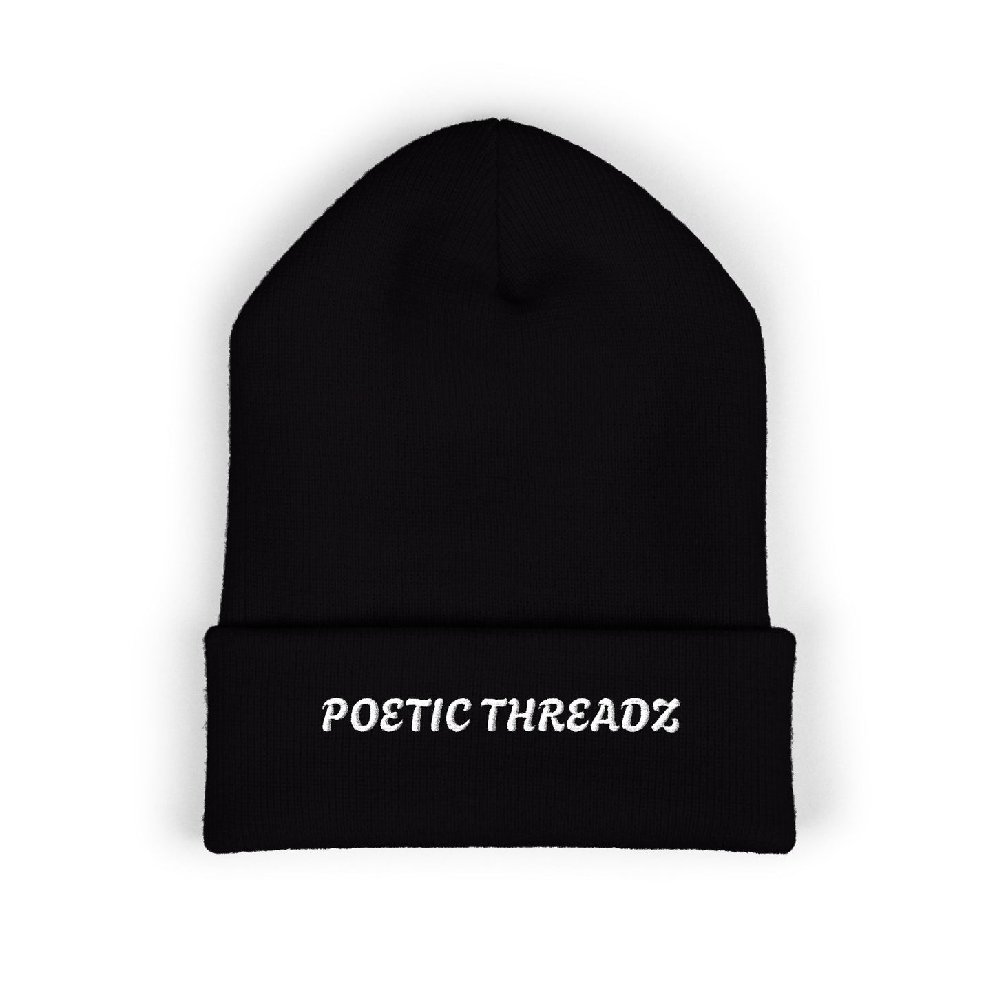Beanie Hat - POETIC THREADZ Embroidered Classic Cuffed Beanie