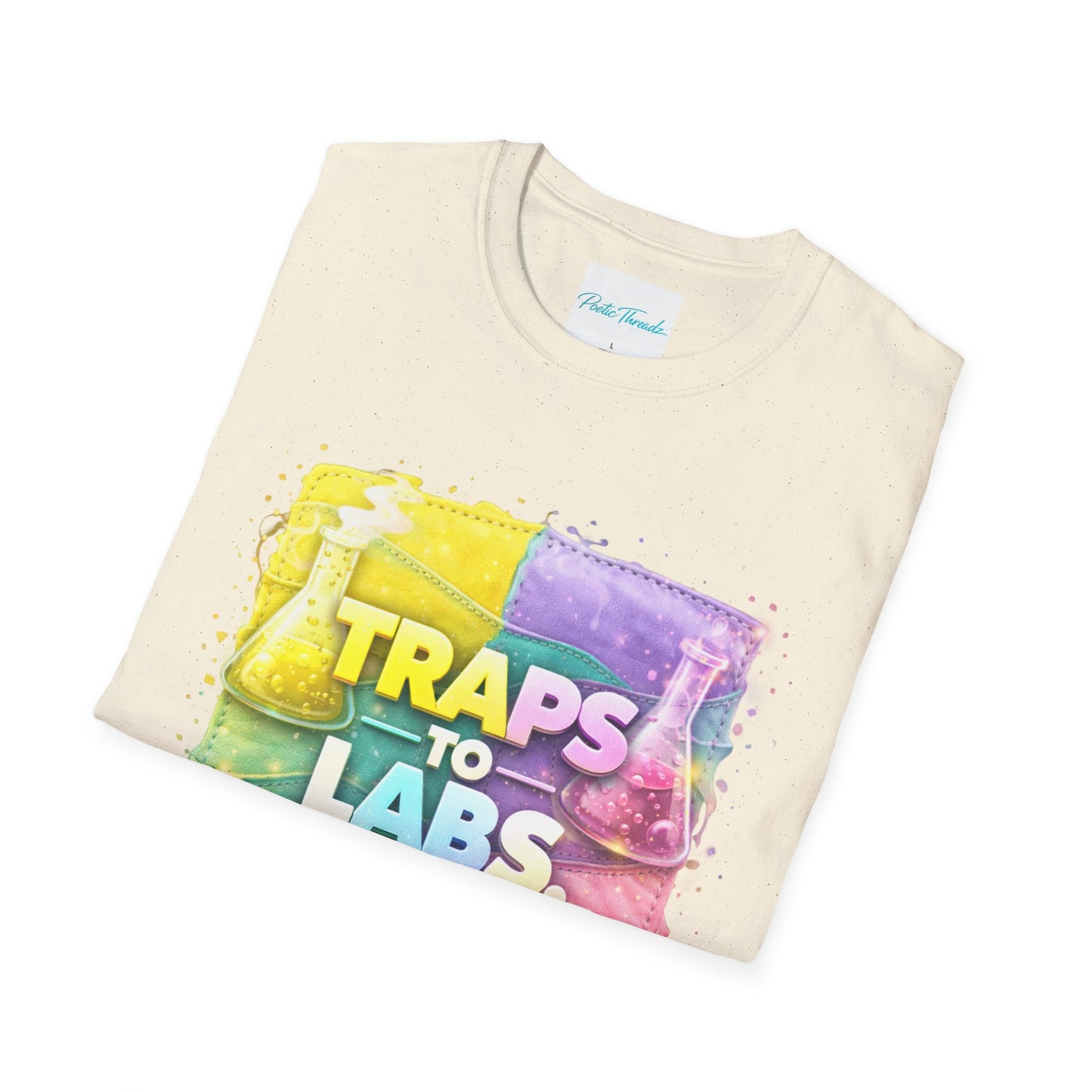 Traps to Labs Graphic T‑Shirt — Colorful Chemistry Streetwear