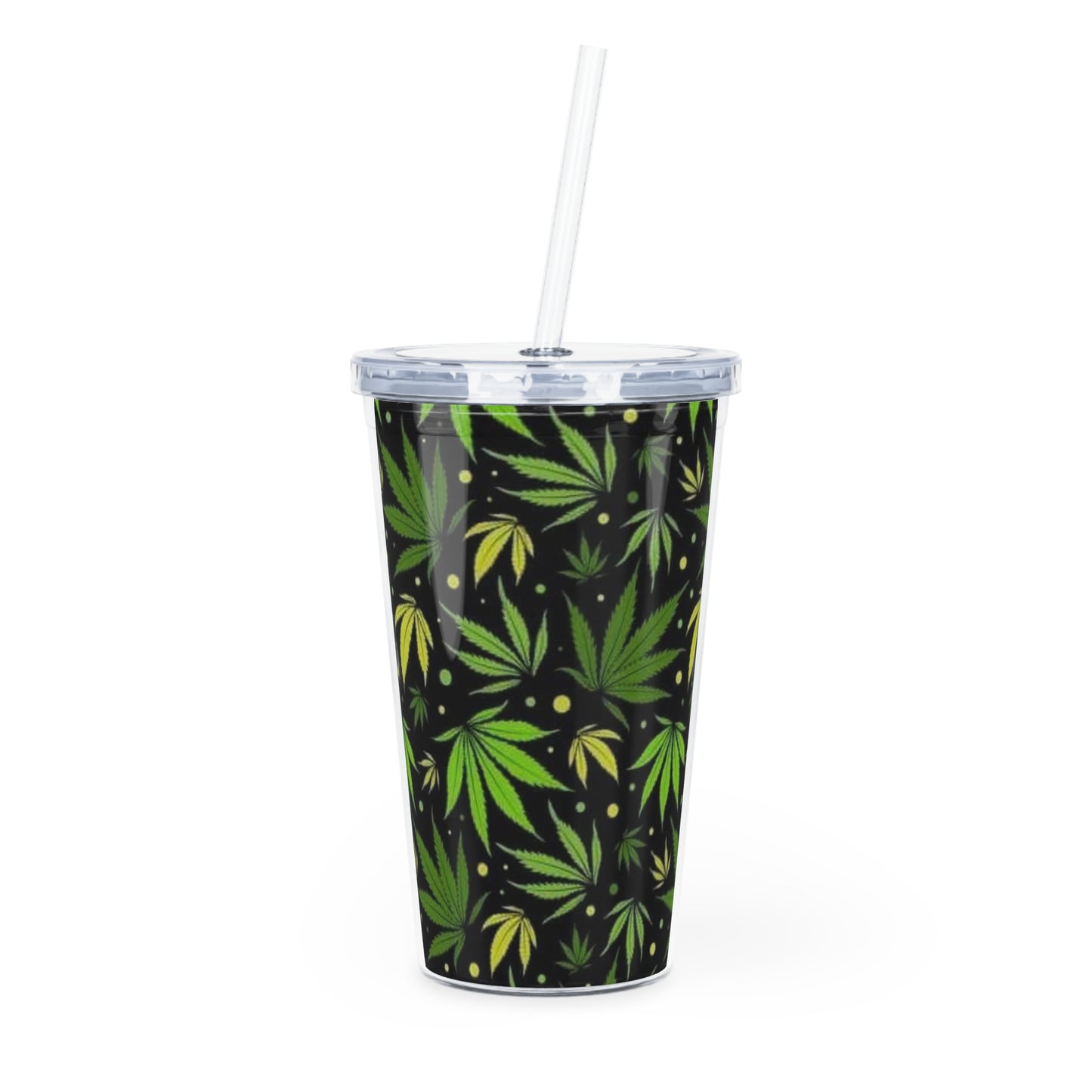 Plastic Tumbler with Straw